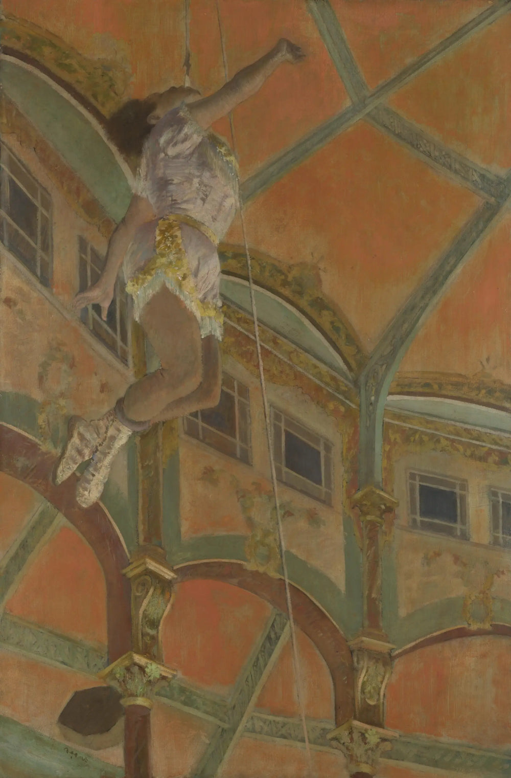 Reproduction du tableau « Mademoiselle La La au cirque Fernando - Edgar Degas » par Alpha Reproduction en peinture à l’huile
