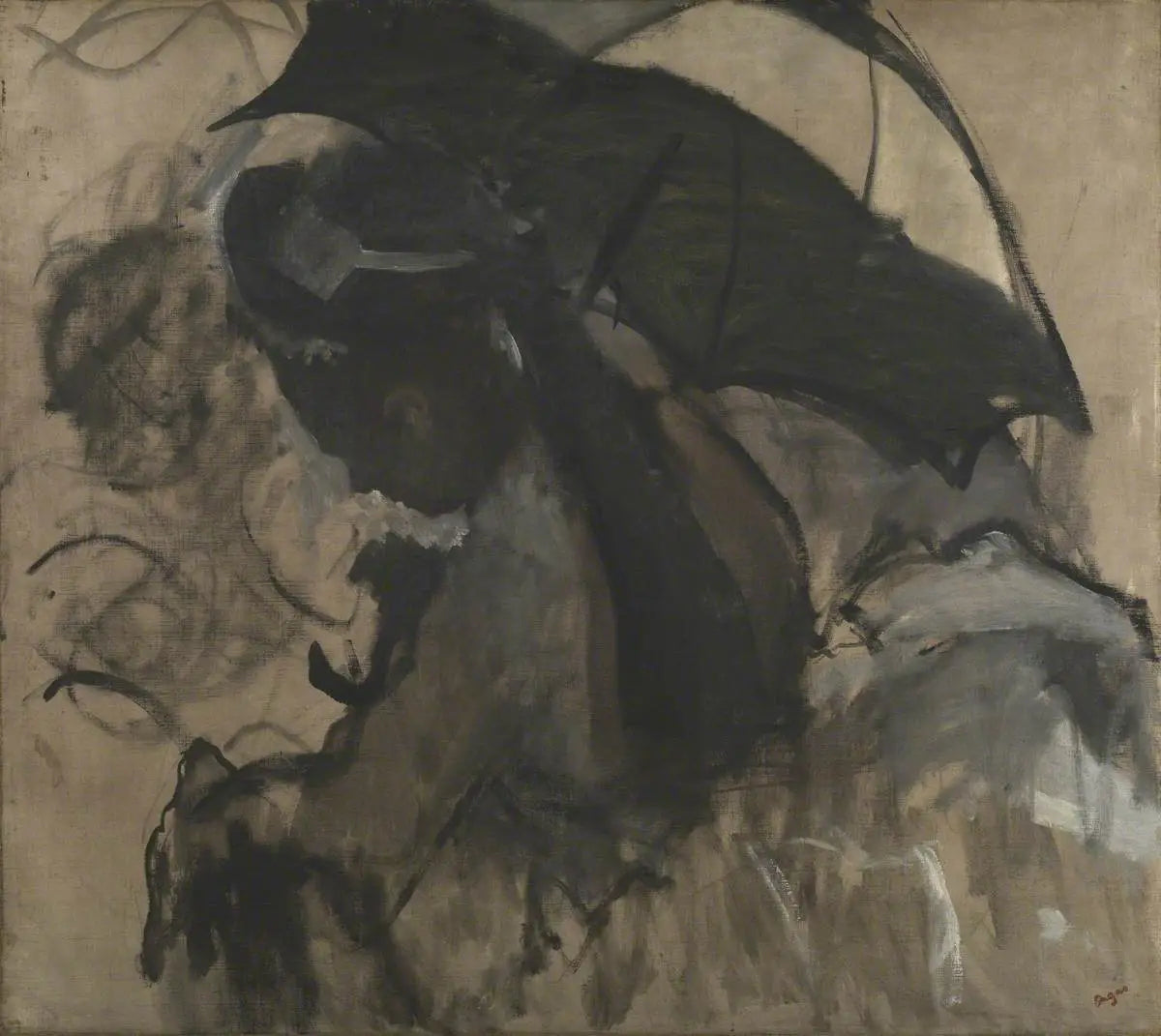 Reproduction du tableau « La Dame à l'ombrelle - Edgar Degas » par Alpha Reproduction en peinture à l’huile