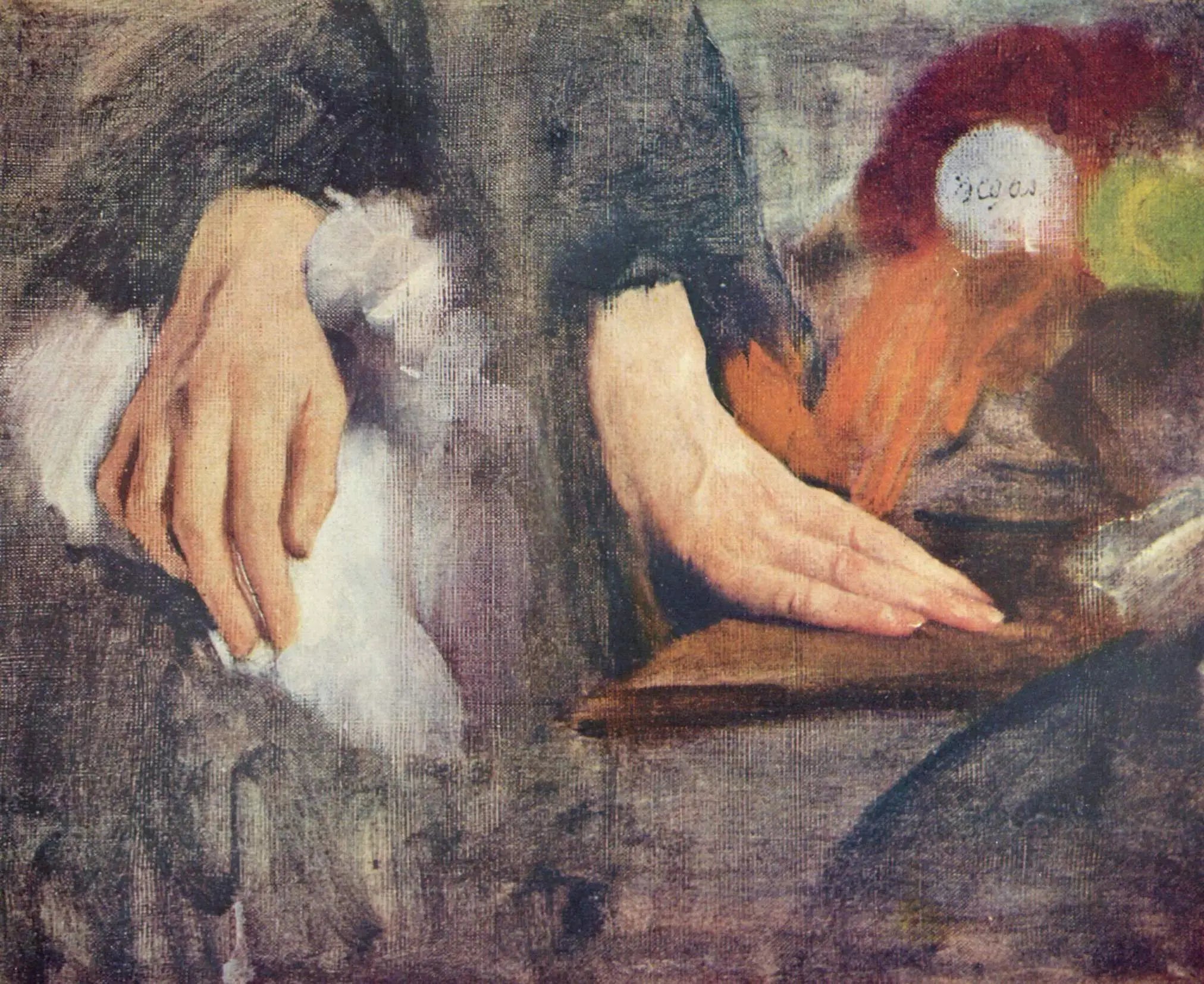 Reproduction du tableau « Étude de mains - Edgar Degas » par Alpha Reproduction en peinture à l’huile