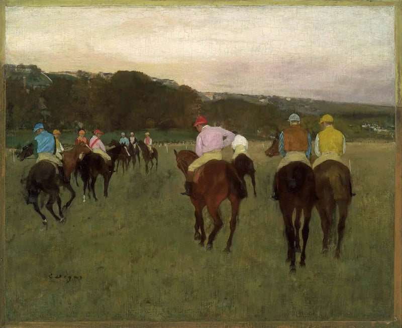 Hesteveddeløp i Longchamp - Edgar Degas