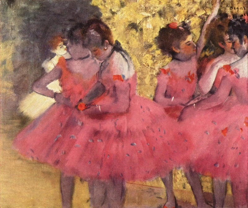 Dansere i røde skjørt - Edgar Degas