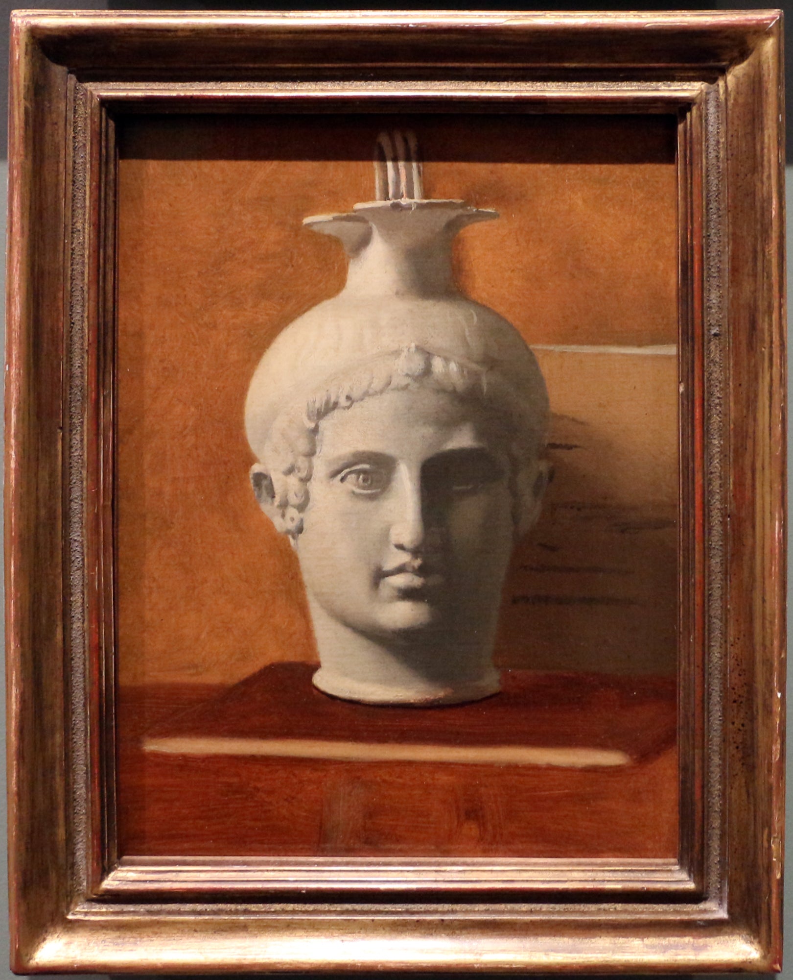 Reproduction du tableau « œnochoé en forme de tête de jeune homme - Edgar Degas » par Alpha Reproduction en peinture à l’huile