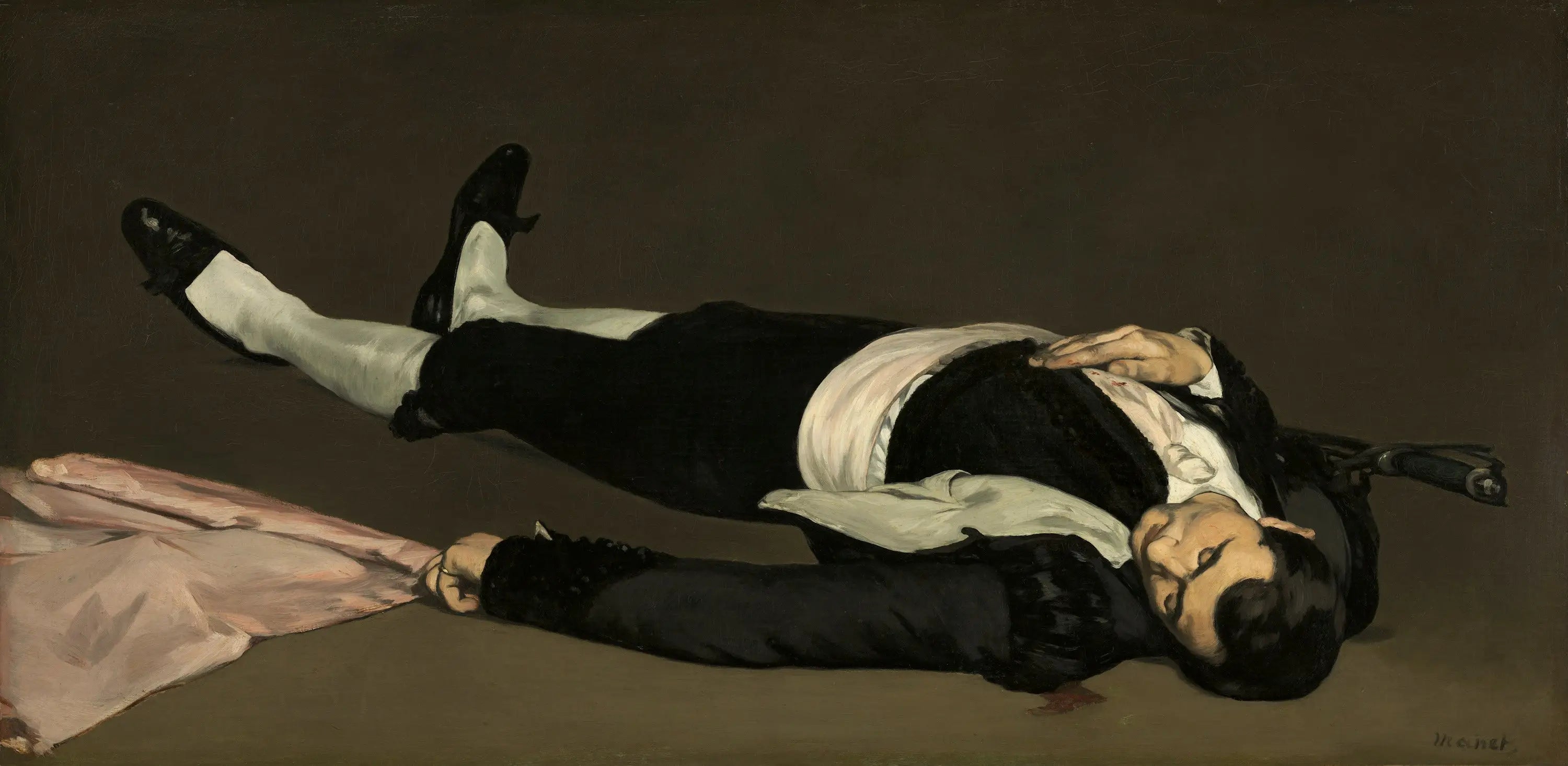 Reproduction du tableau « L'Homme mort - Édouard Manet » par Alpha Reproduction en peinture à l’huile