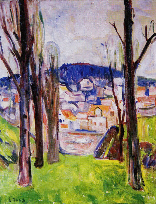 Reproduction du tableau « avenue à Kragerø - Edvard Munch » par Alpha Reproduction en peinture à l’huile