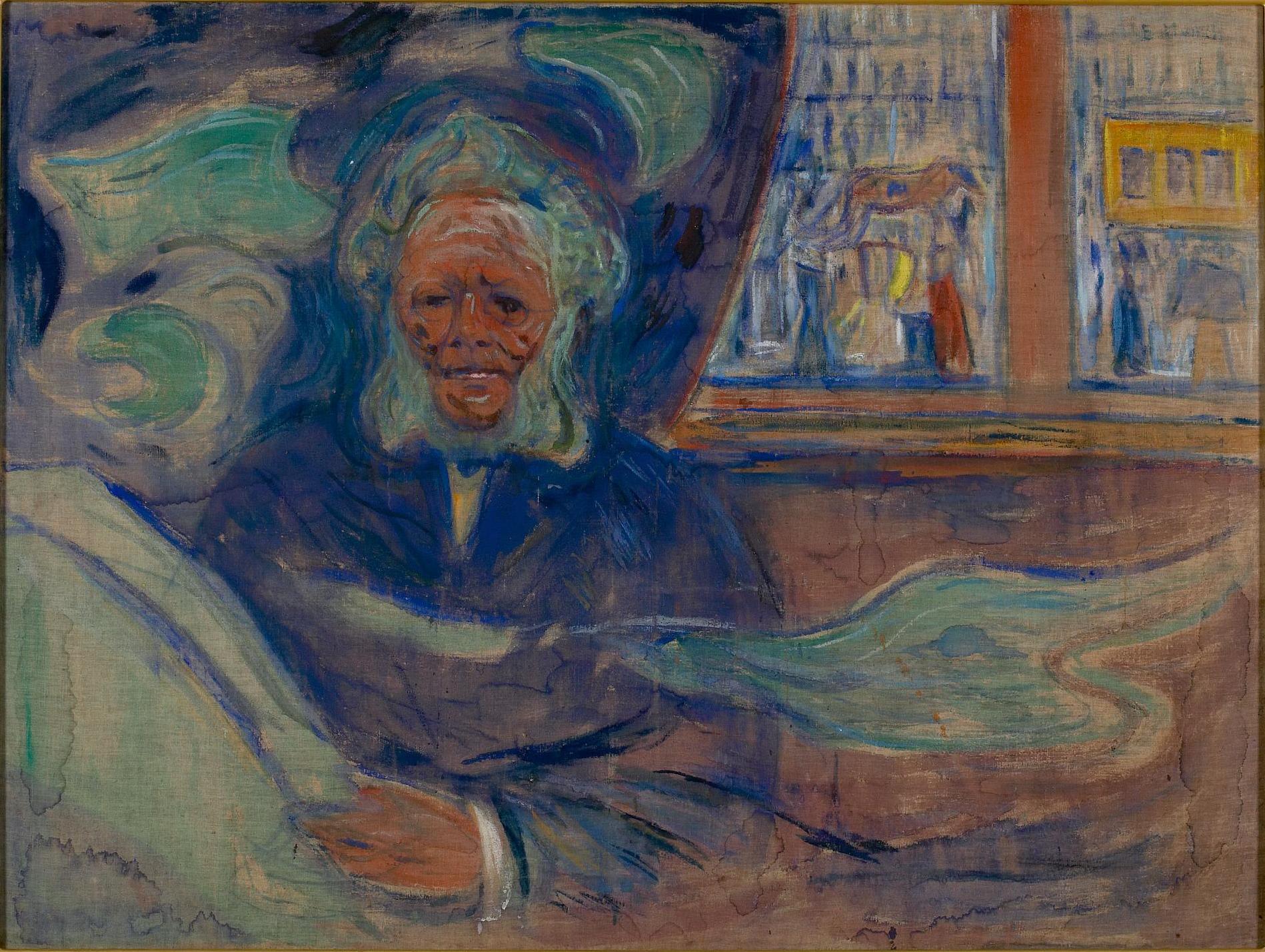 Reproduction du tableau « Grand Café - Edvard Munch » par Alpha Reproduction en peinture à l’huile
