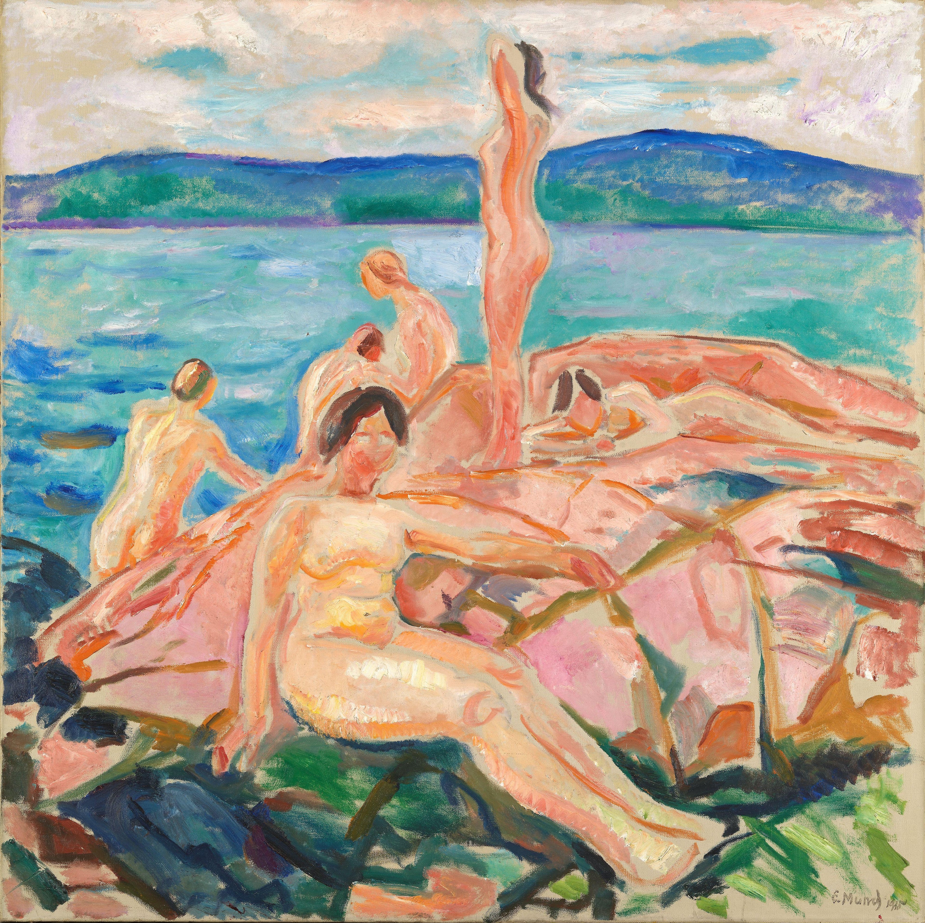 Reproduction du tableau « Milieu de l'été - Edvard Munch » par Alpha Reproduction en peinture à l’huile