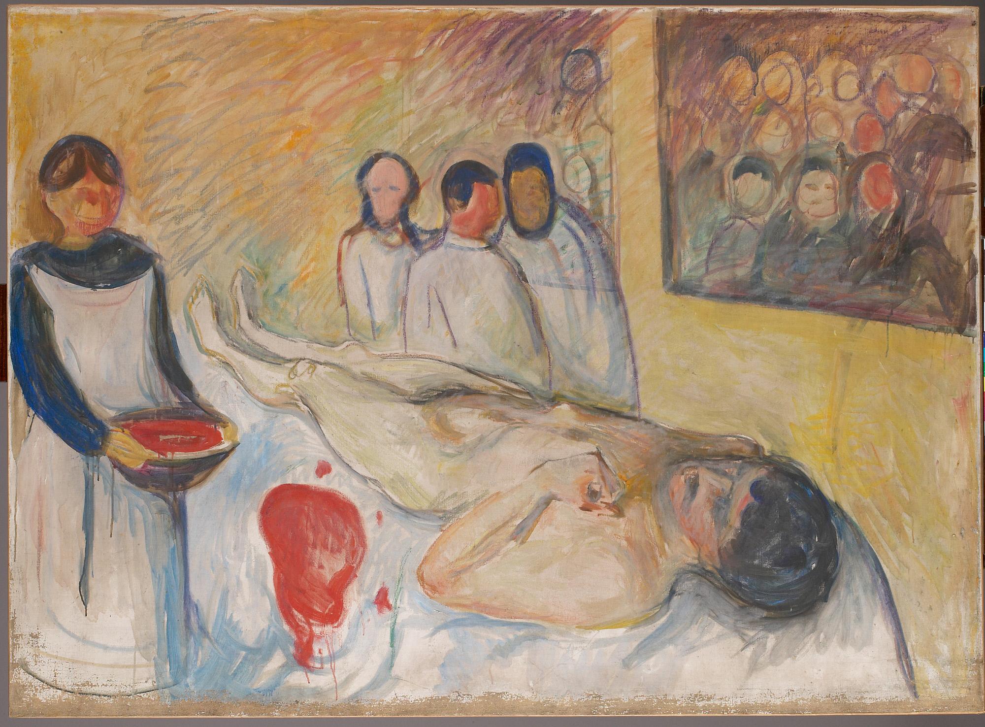 Reproduction du tableau « Sur la table d'opération - Edvard Munch » par Alpha Reproduction en peinture à l’huile