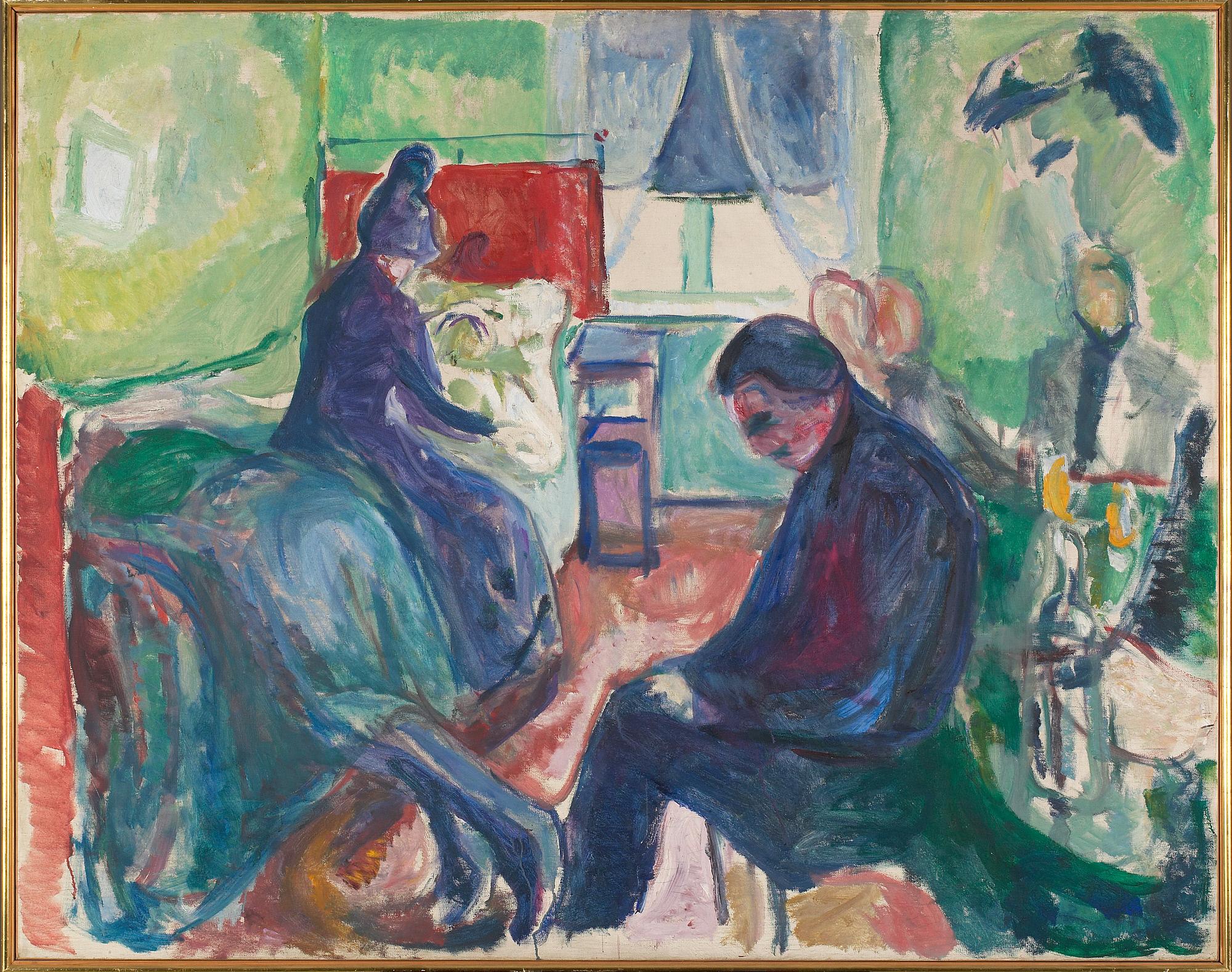 Reproduction du tableau « La Mort du Bohémien - Edvard Munch » par Alpha Reproduction en peinture à l’huile