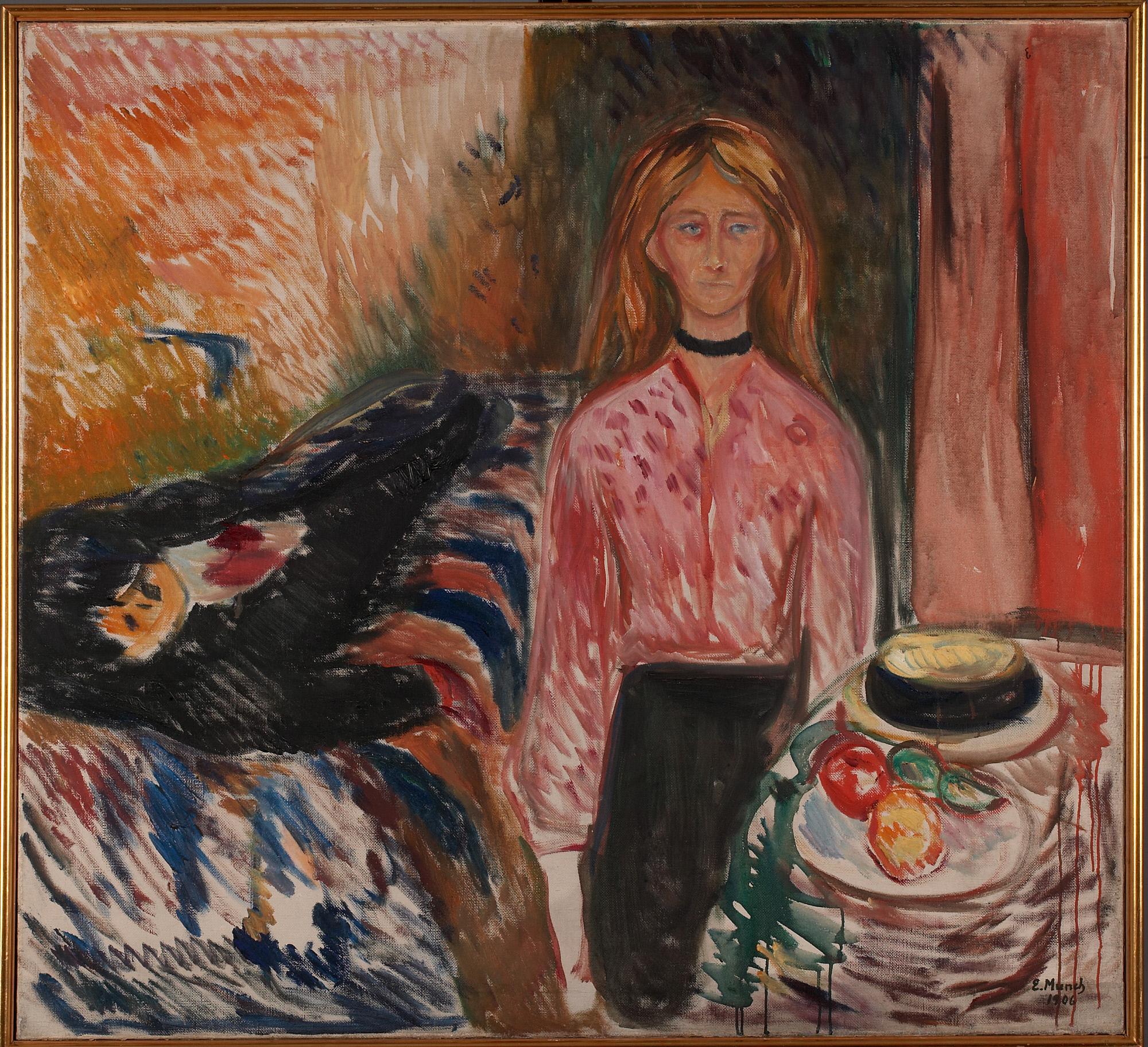 Reproduction du tableau « La Meurtrière - Edvard Munch » par Alpha Reproduction en peinture à l’huile