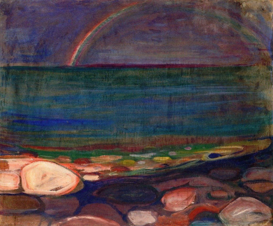 Reproduction du tableau « L'Arc-en-ciel - Edvard Munch » par Alpha Reproduction en peinture à l’huile