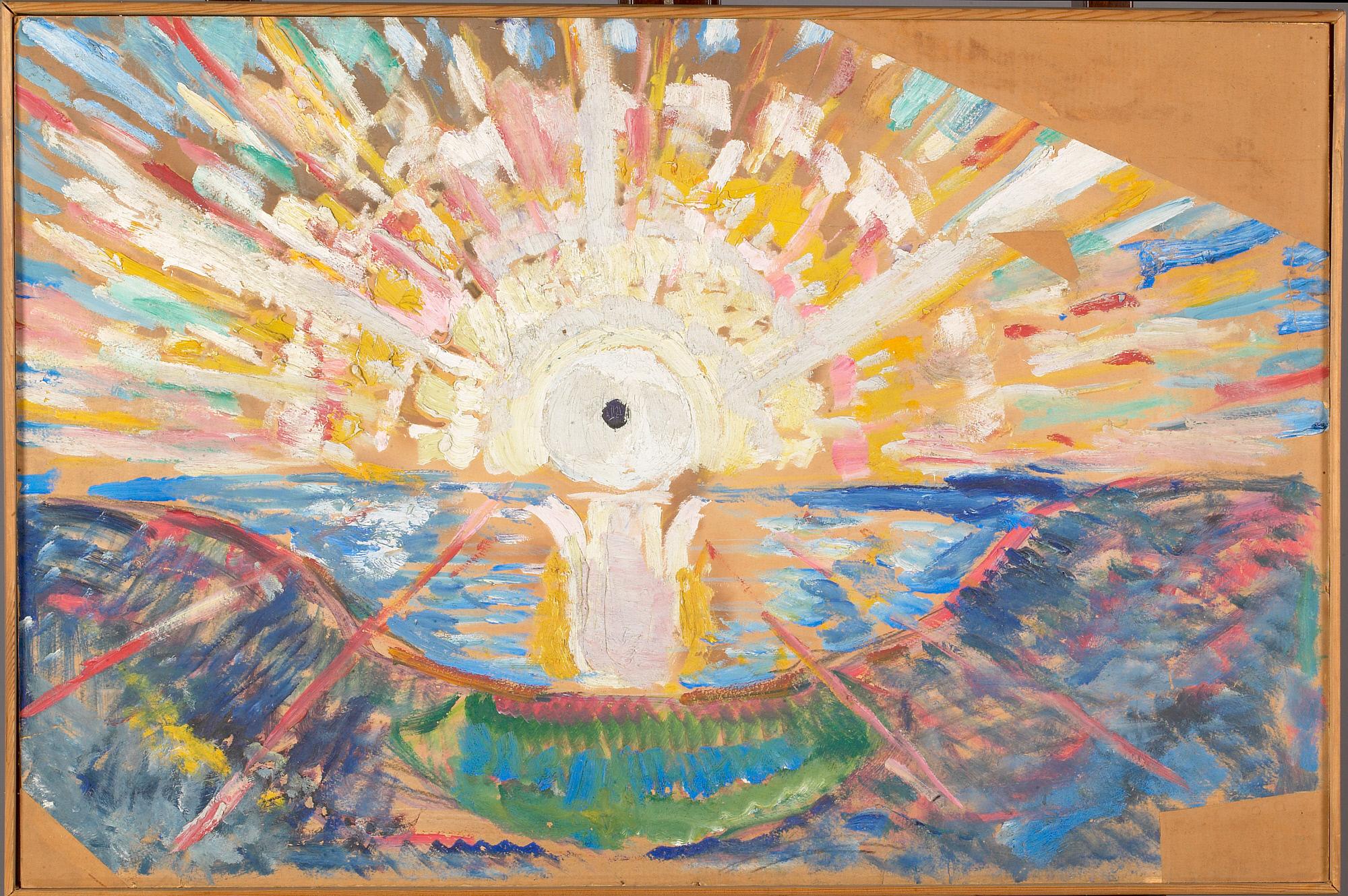 Reproduction du tableau « Le Soleil - Edvard Munch » par Alpha Reproduction en peinture à l’huile