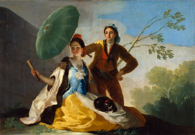 Reproduction du tableau « Le Parasol - Francisco de Goya » par Alpha Reproduction en peinture à l’huile