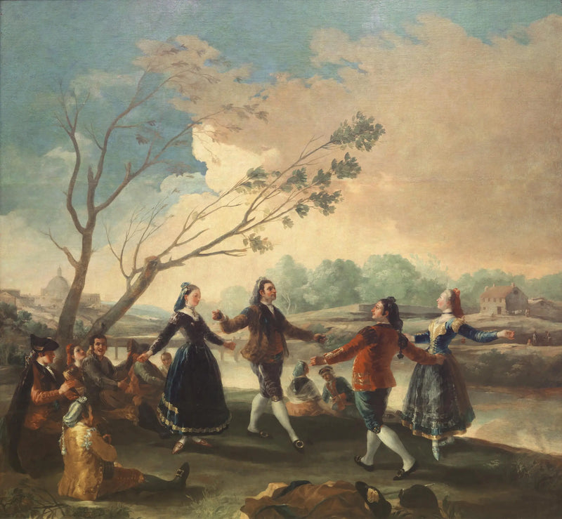 Dans på breddene av Manzanares - Francisco de Goya