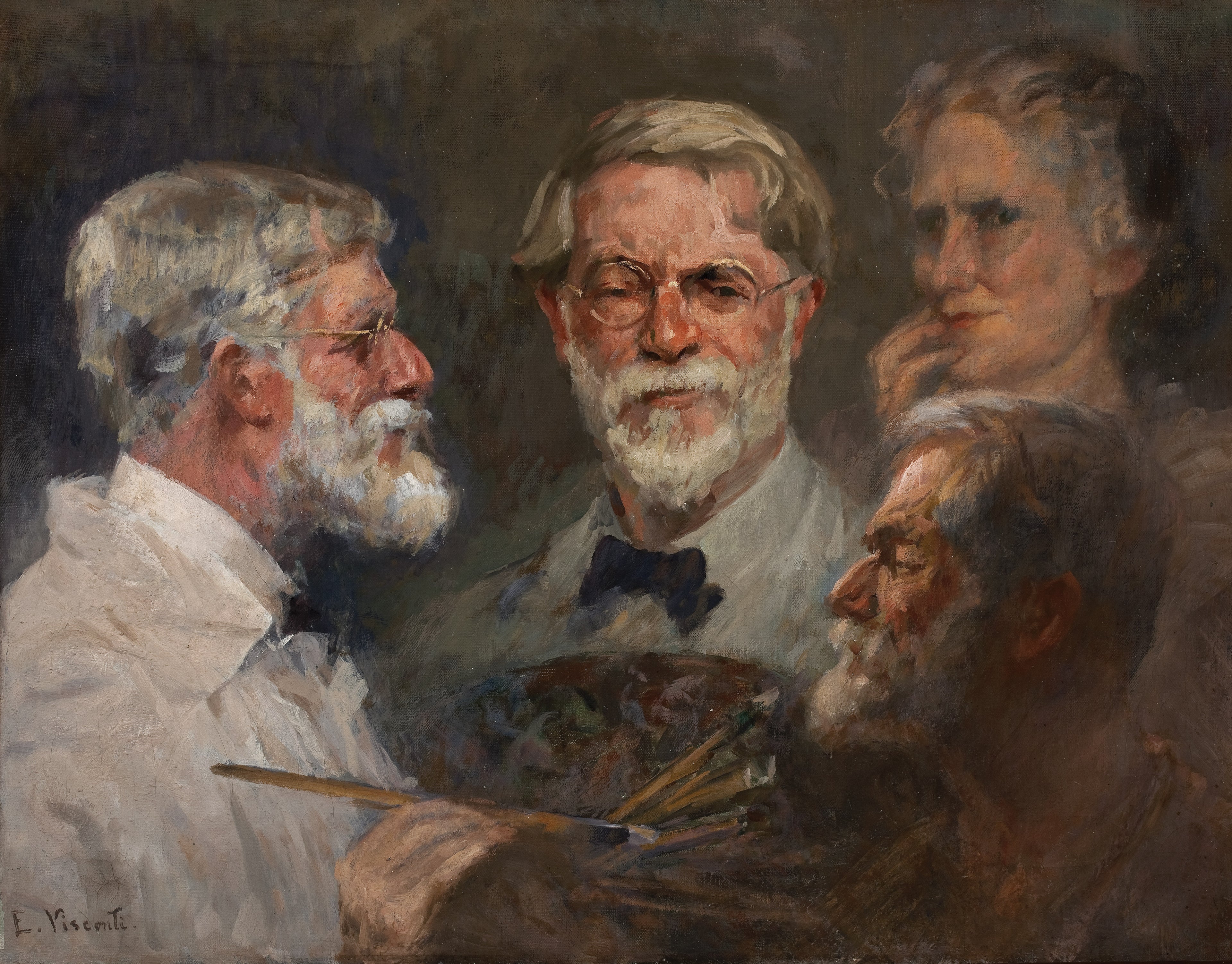 Autorretrato em três posições - Eliseu Visconti