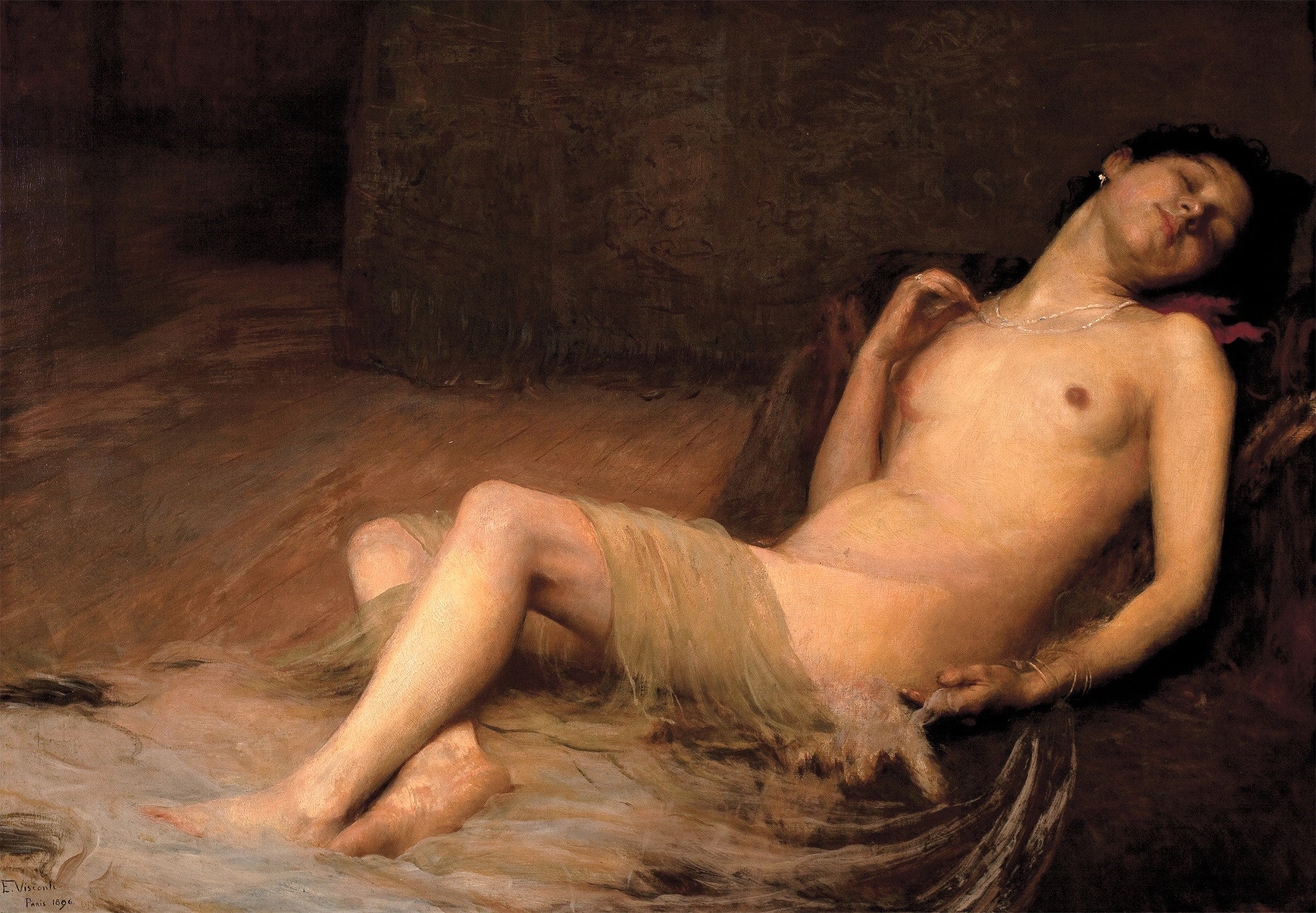 Nu deitado - Eliseu Visconti