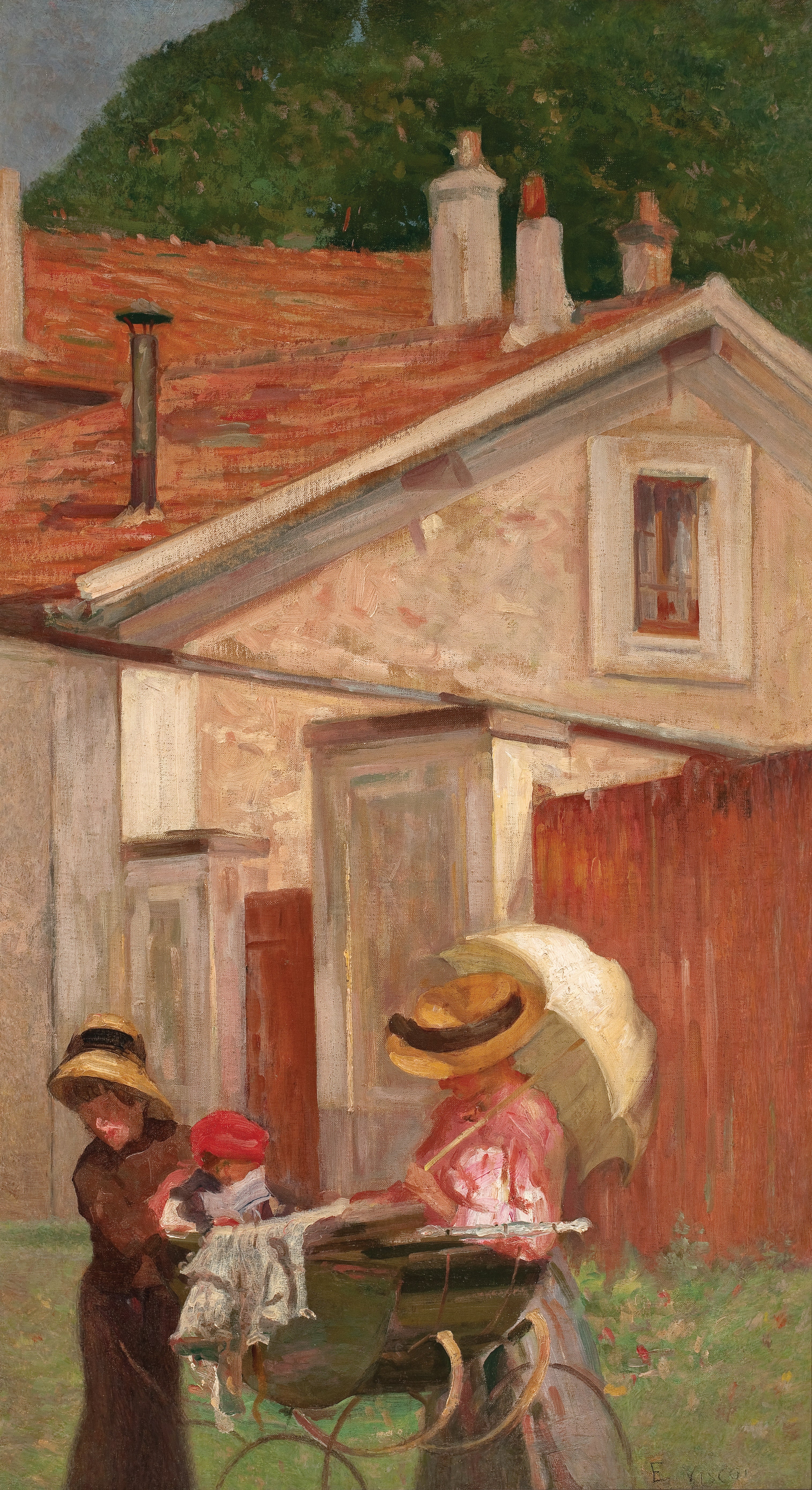 Minha família à Saint Hubert - Eliseu Visconti