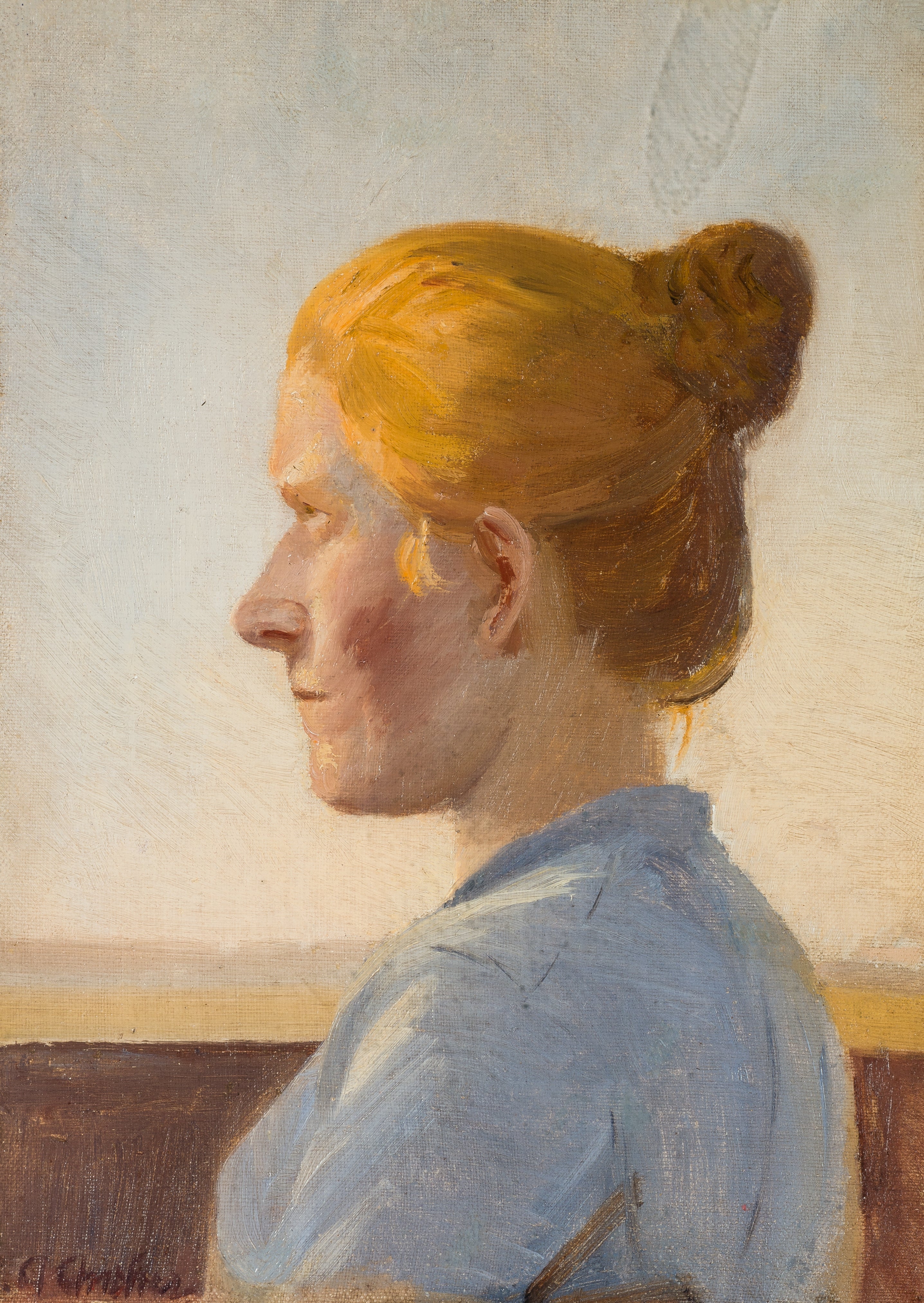Une jeune femme de Skagen - Anna Ancher - Alpha Reproduction
