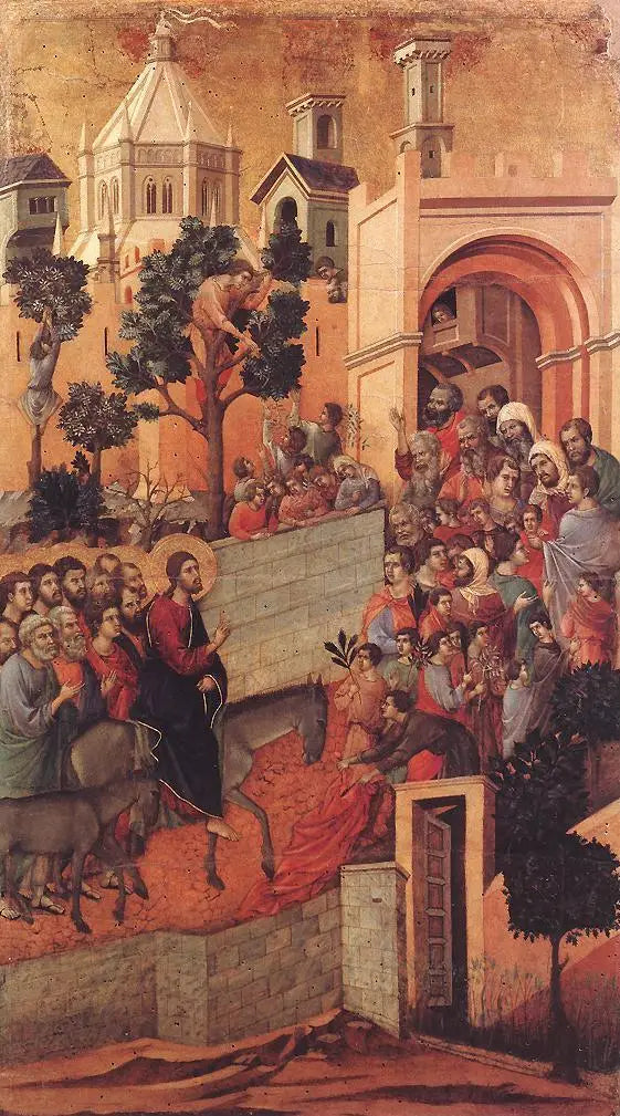 Inngang til Jerusalem - Duccio di Buoninsegna