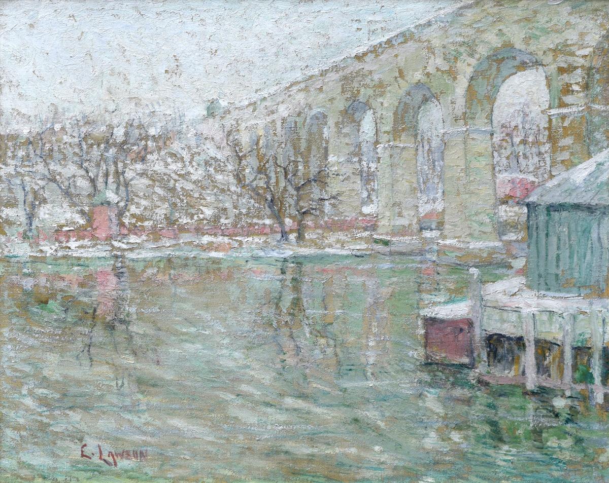 High Bridge - Hiver - Ernest Lawson