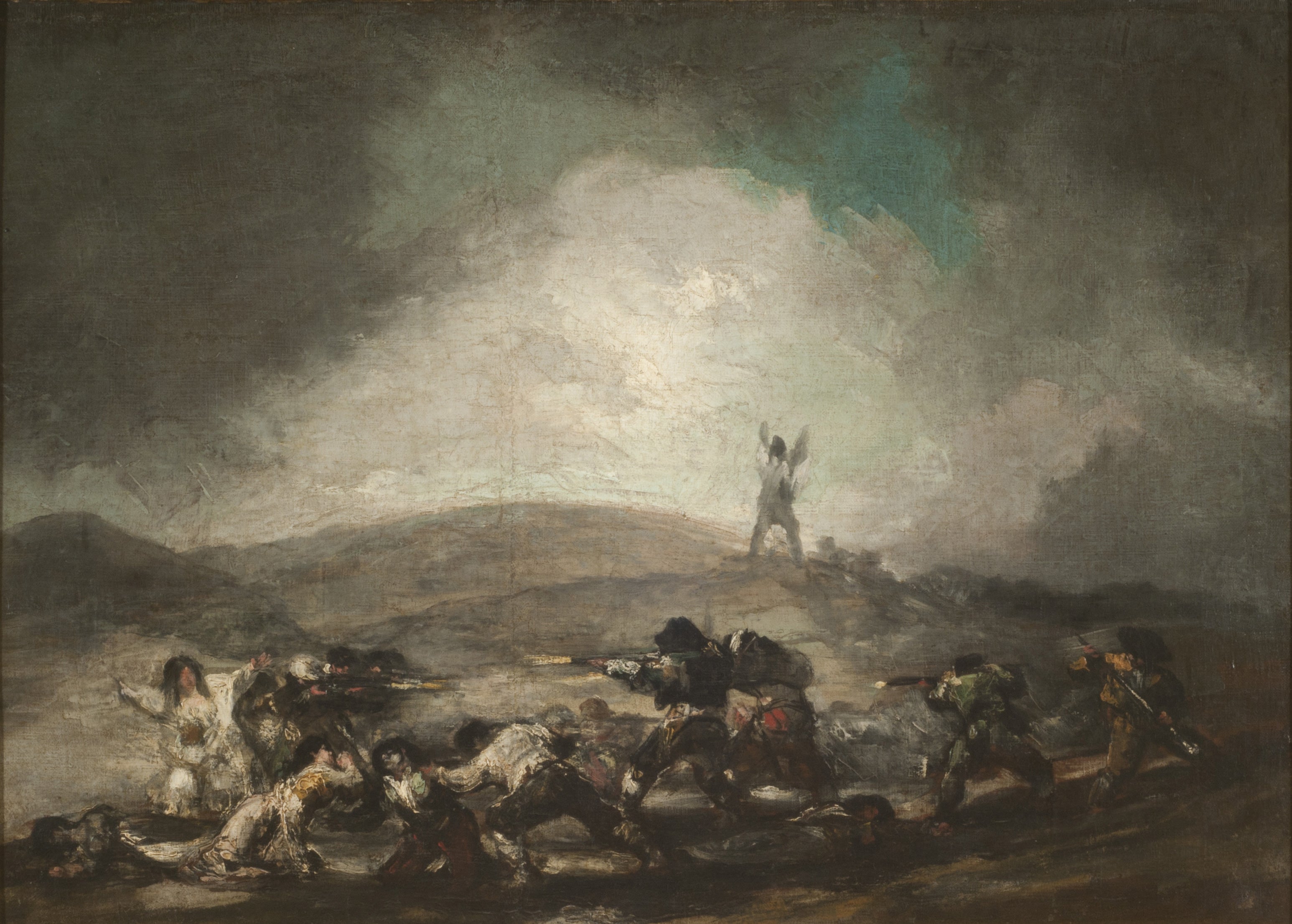 Reproduction du tableau « Scène de guerre - Francisco de Goya » par Alpha Reproduction en peinture à l’huile