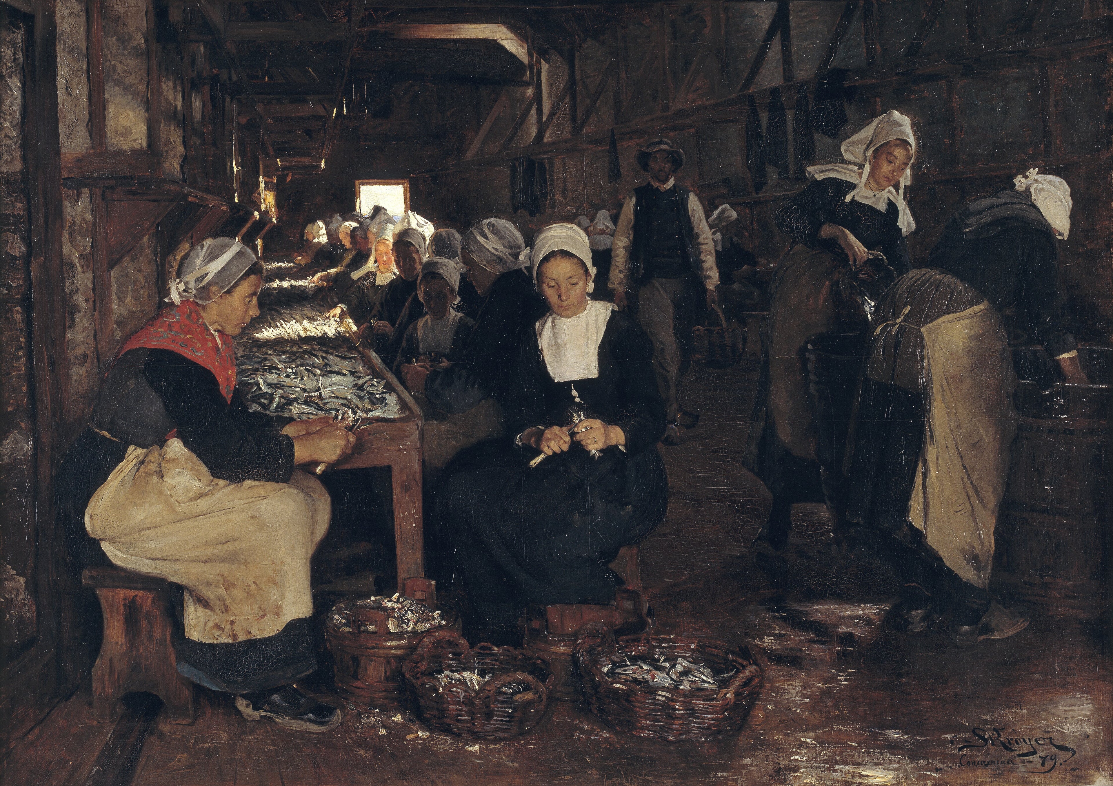 Et les sardineri à Concarneau - Peder Severin Krøyer