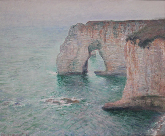 🎨 Les Falaises d’Étretat – Claude Monet, 1885