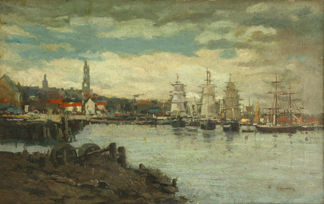 Reproduction du tableau « Port maritime - Eugène Boudin » par Alpha Reproduction en peinture à l’huile