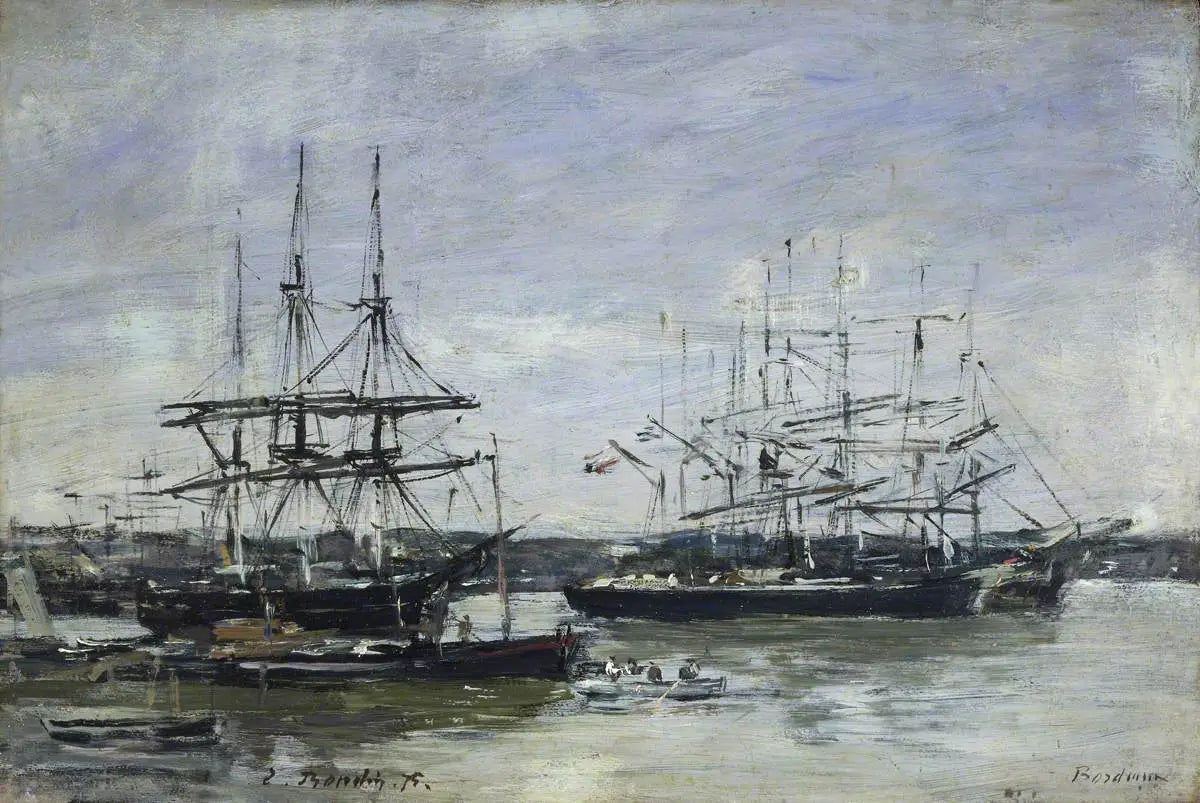 Reproduction du tableau « Bordeaux - Eugène Boudin » par Alpha Reproduction en peinture à l’huile