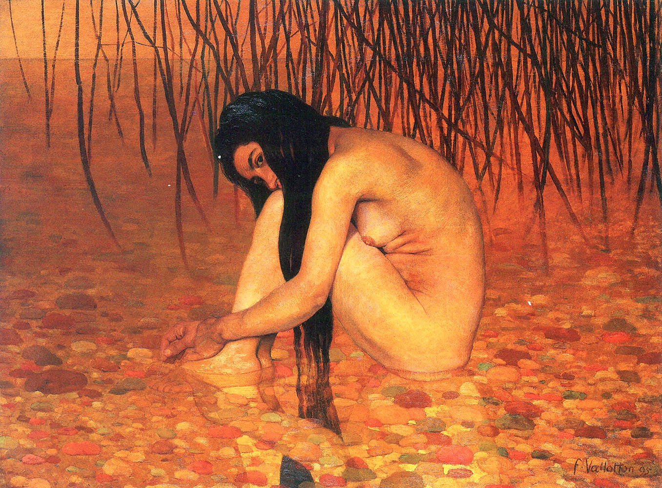 Baigneuse aux roseaux - Félix Vallotton
