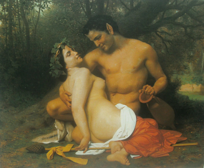 Fauna og Bacchus - Bouguereau