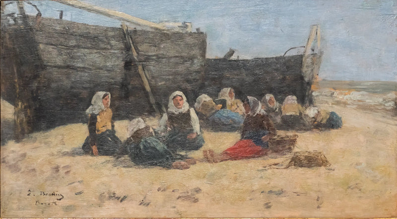 Fiskerkvinner i hvile - Eugène Boudin