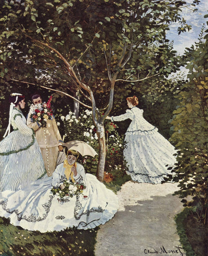 Kvinner i hagen – Claude Monet (1866)