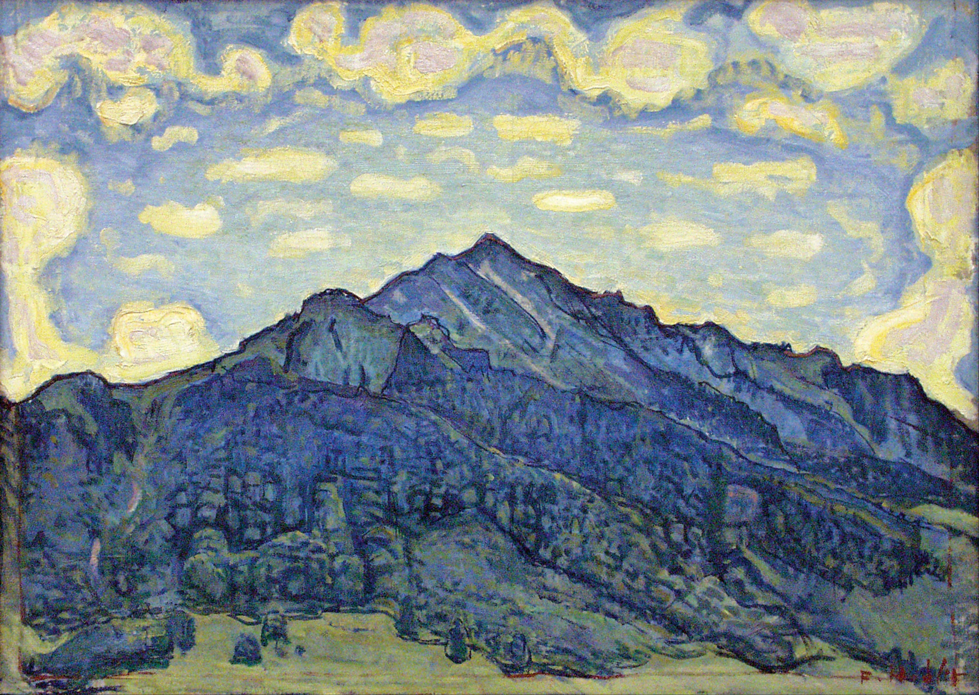 Paysage des Alpes suisses - Ferdinand Hodler - Alpha Reproduction