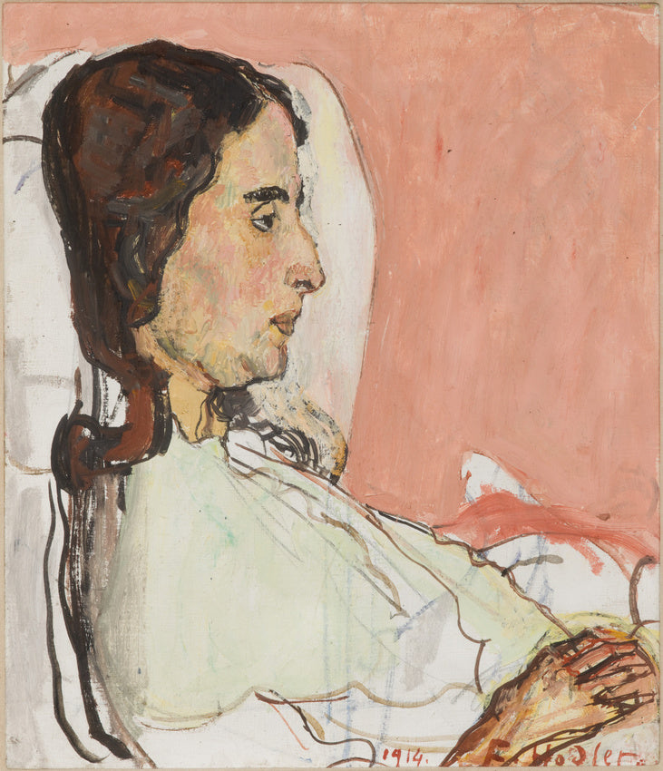 Madame Valentine Godé-Darel malade - Ferdinand Hodler - Alpha Reproduction