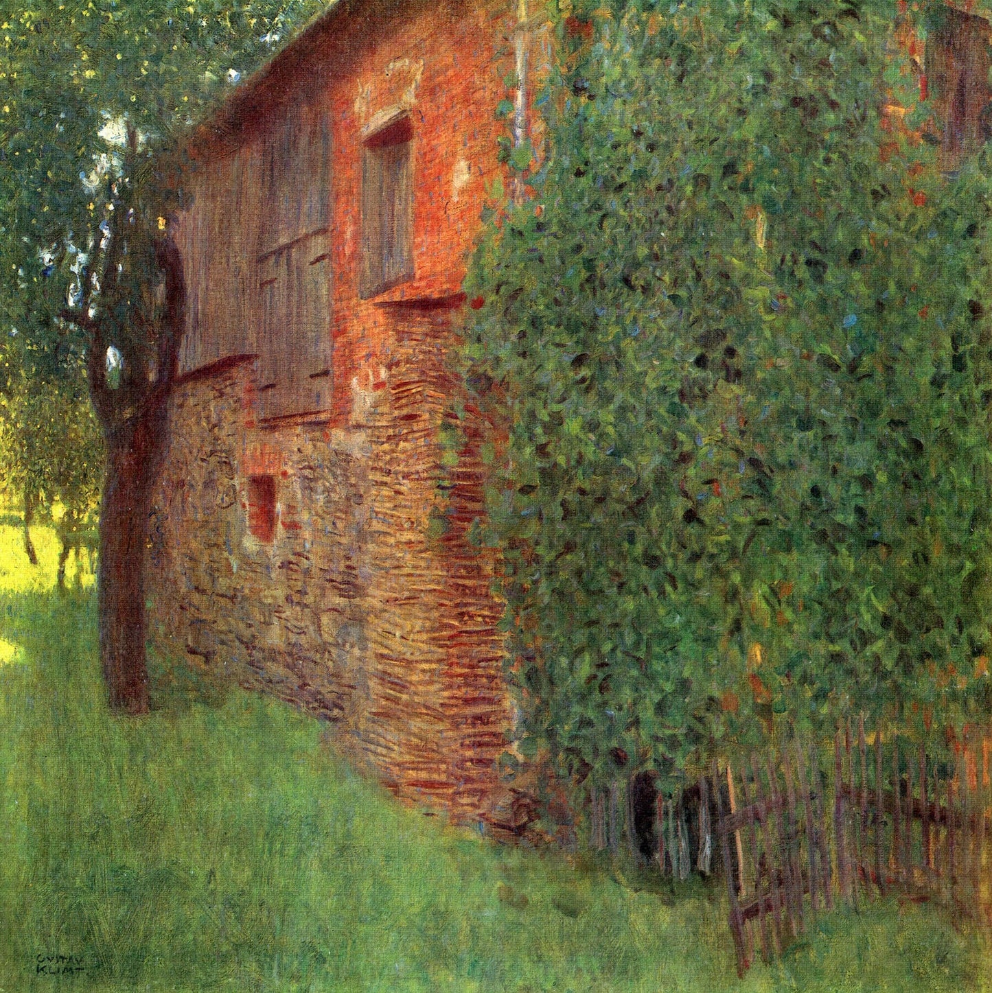 🌿 Gård i Kammer – Gustav Klimt (ca. 1901-1902)