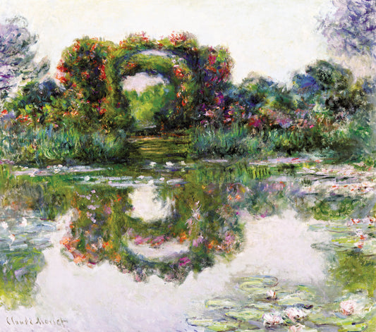 Blomstrede buer, Giverny – Monet 1913