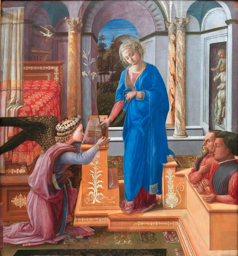 Annonsering til de to bøyende donorer - Fra Filippo Lippi