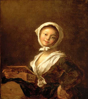 Jeune Fille à la marmotte - Jean-Honoré Fragonard