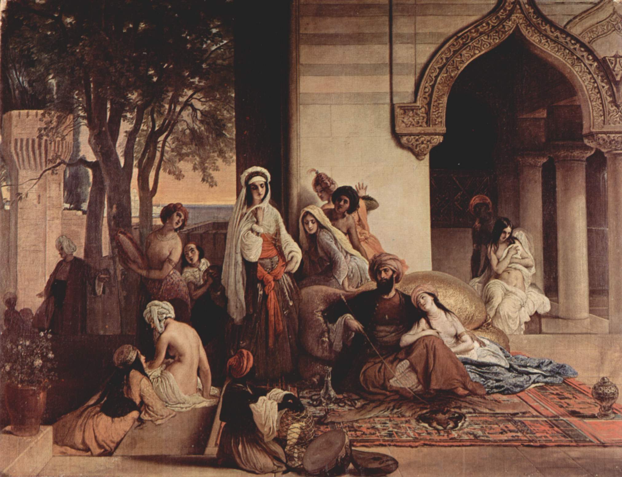 La Nouvelle Favorite (scène de harem) - Francesco Hayez