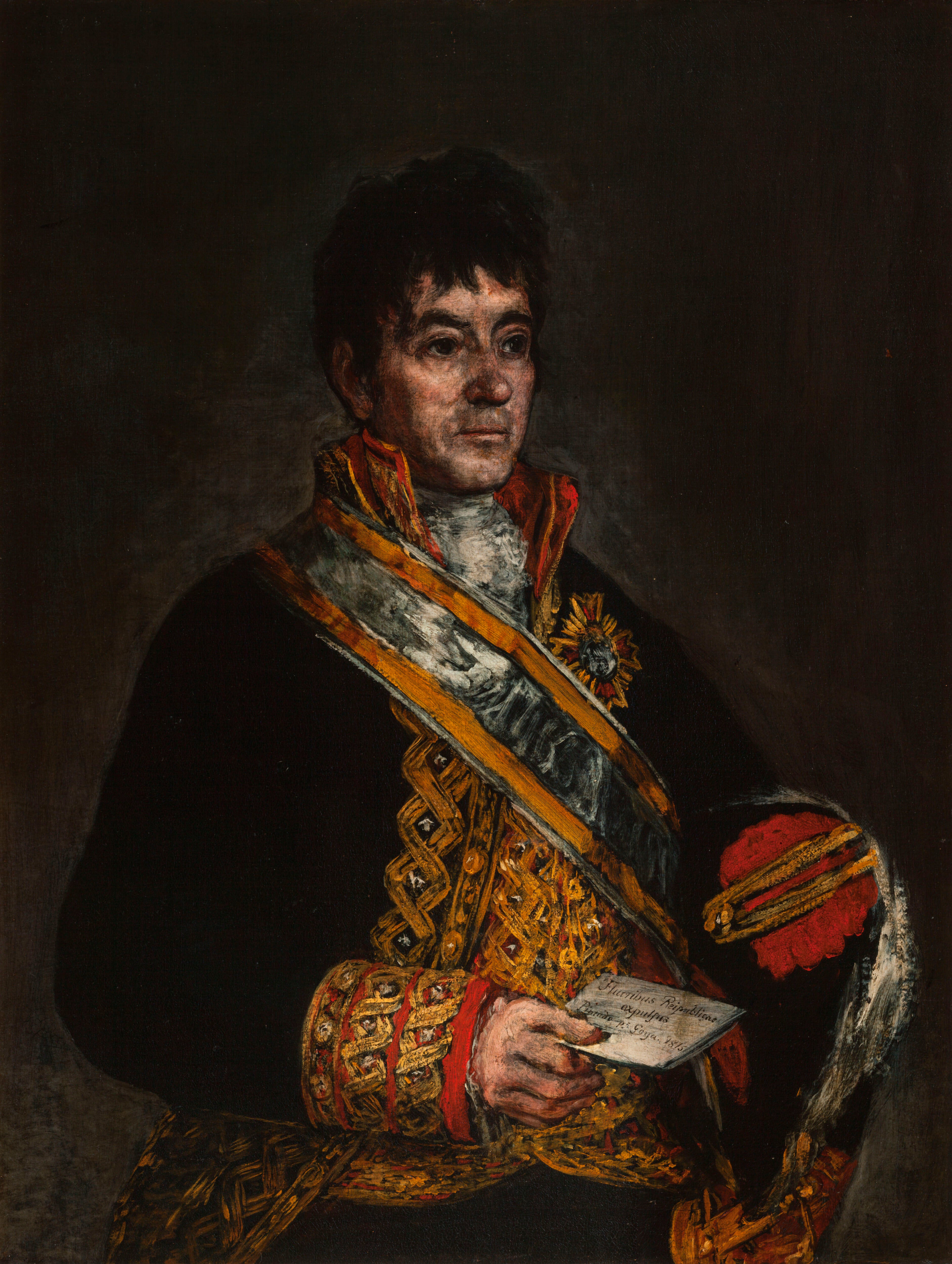 Reproduction du tableau « Portrait de Don Miguel De Lardizabal - Francisco de Goya » par Alpha Reproduction en peinture à l’huile