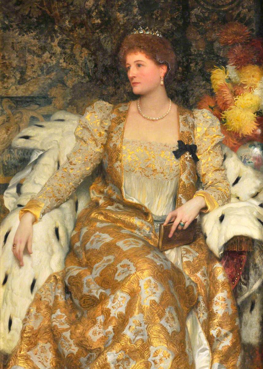 Alice Anne Graham-Montgomery, duchesse de Buckingham et Chandos et comtesse Egerton de Tatton (1847-1931) - Frank Bernard Dicksee