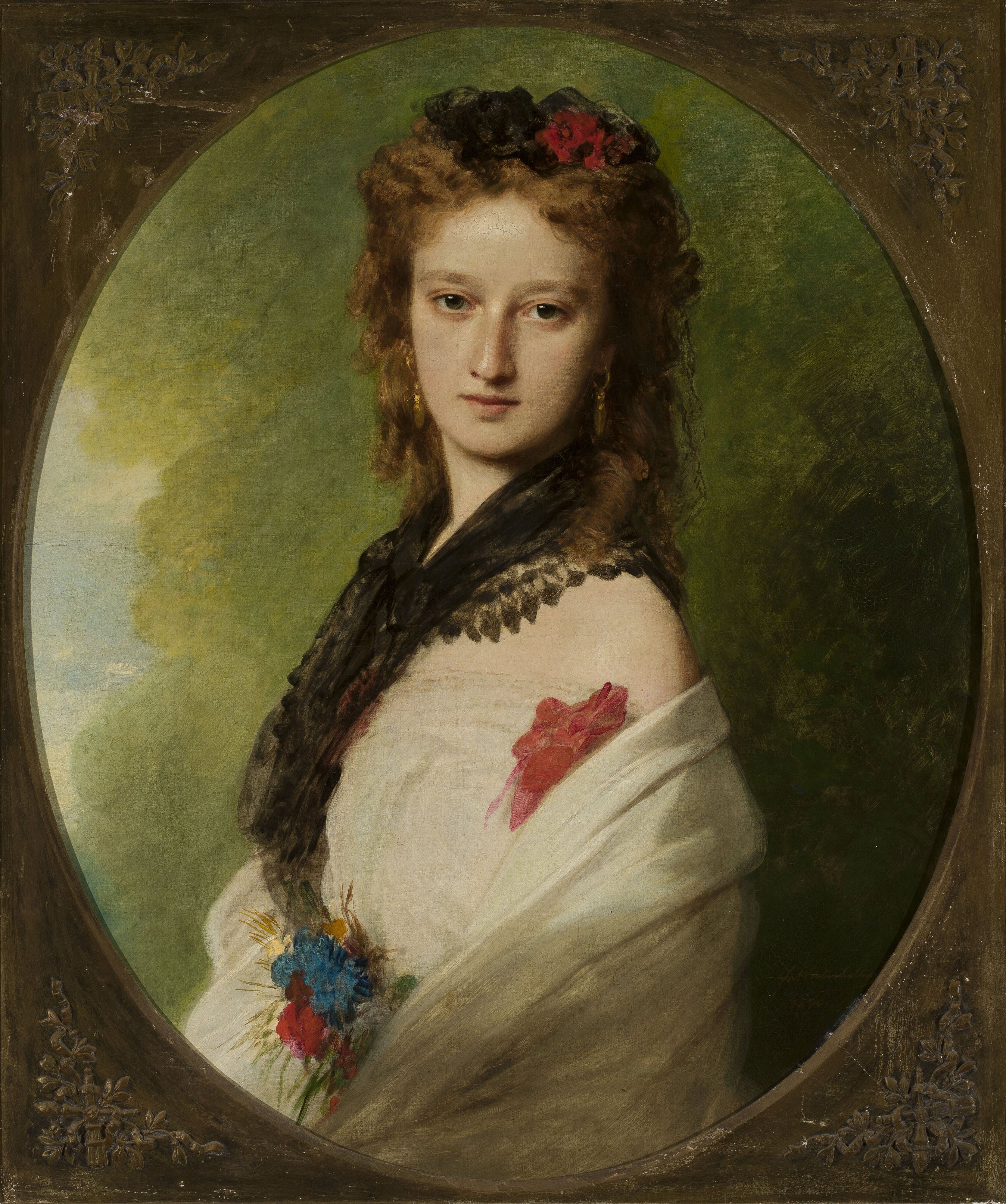 Portrait de Zofia Zamoyska née Potocka. - Franz Xaver Winterhalter