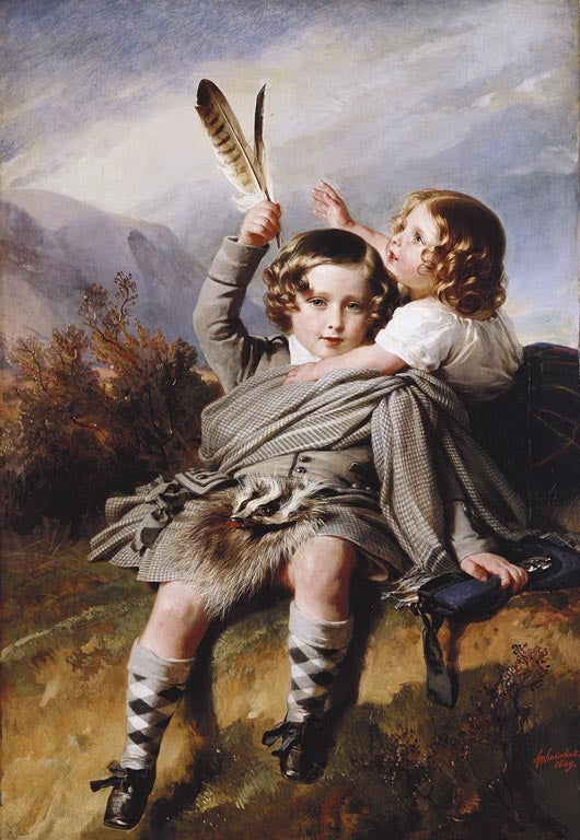 Le prince Alfred et la princesse Helena - Franz Xaver Winterhalter