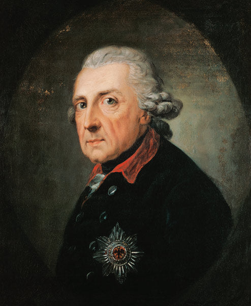 Portrett av Fredrik II den store, konge av Preussen – Anton Graff