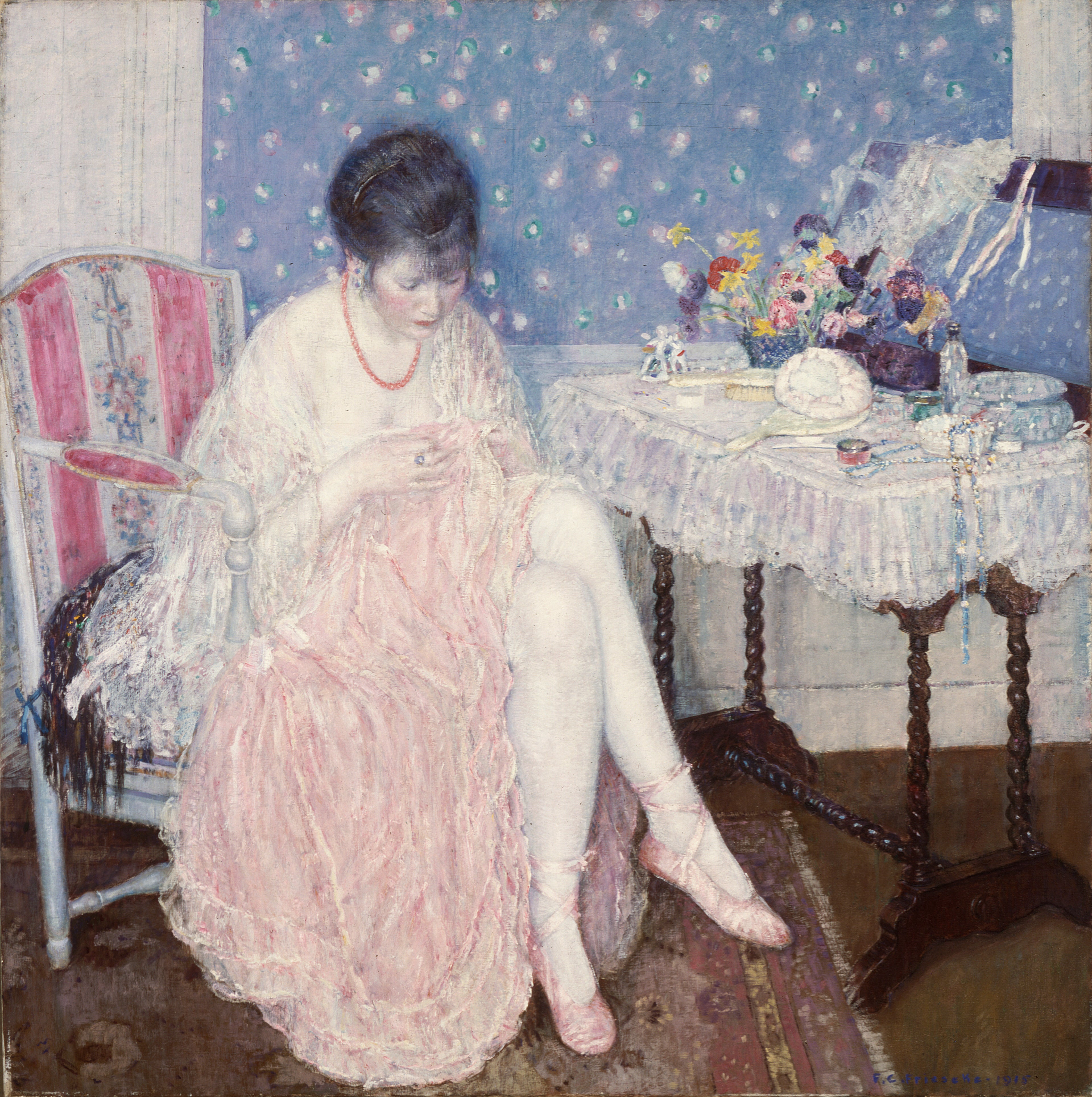 Lingerie déchirée - Frederick Carl Frieseke - Alpha Reproduction