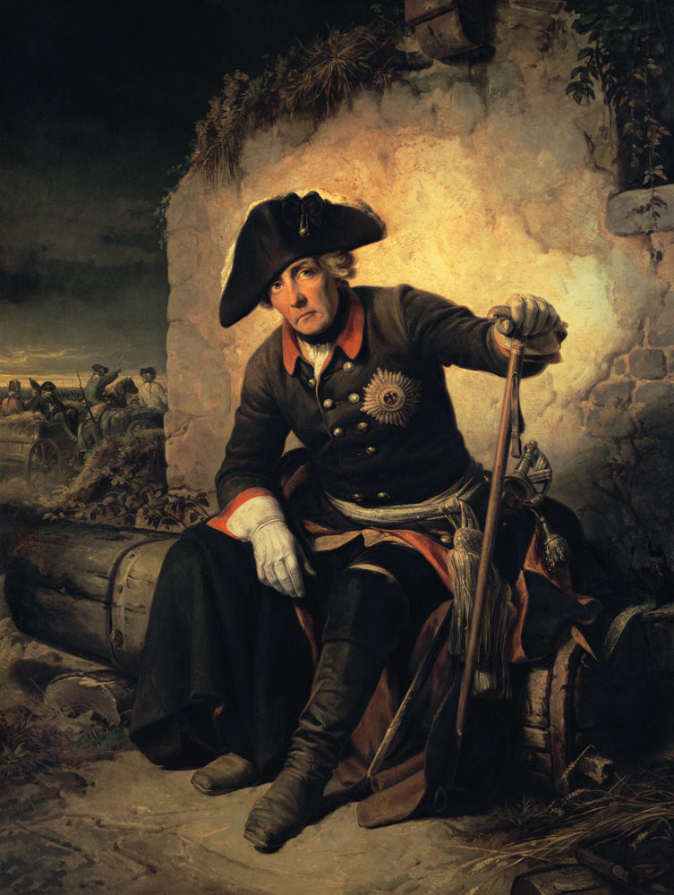 Friedrich II etter slaget ved Kolin - Julius Schrader