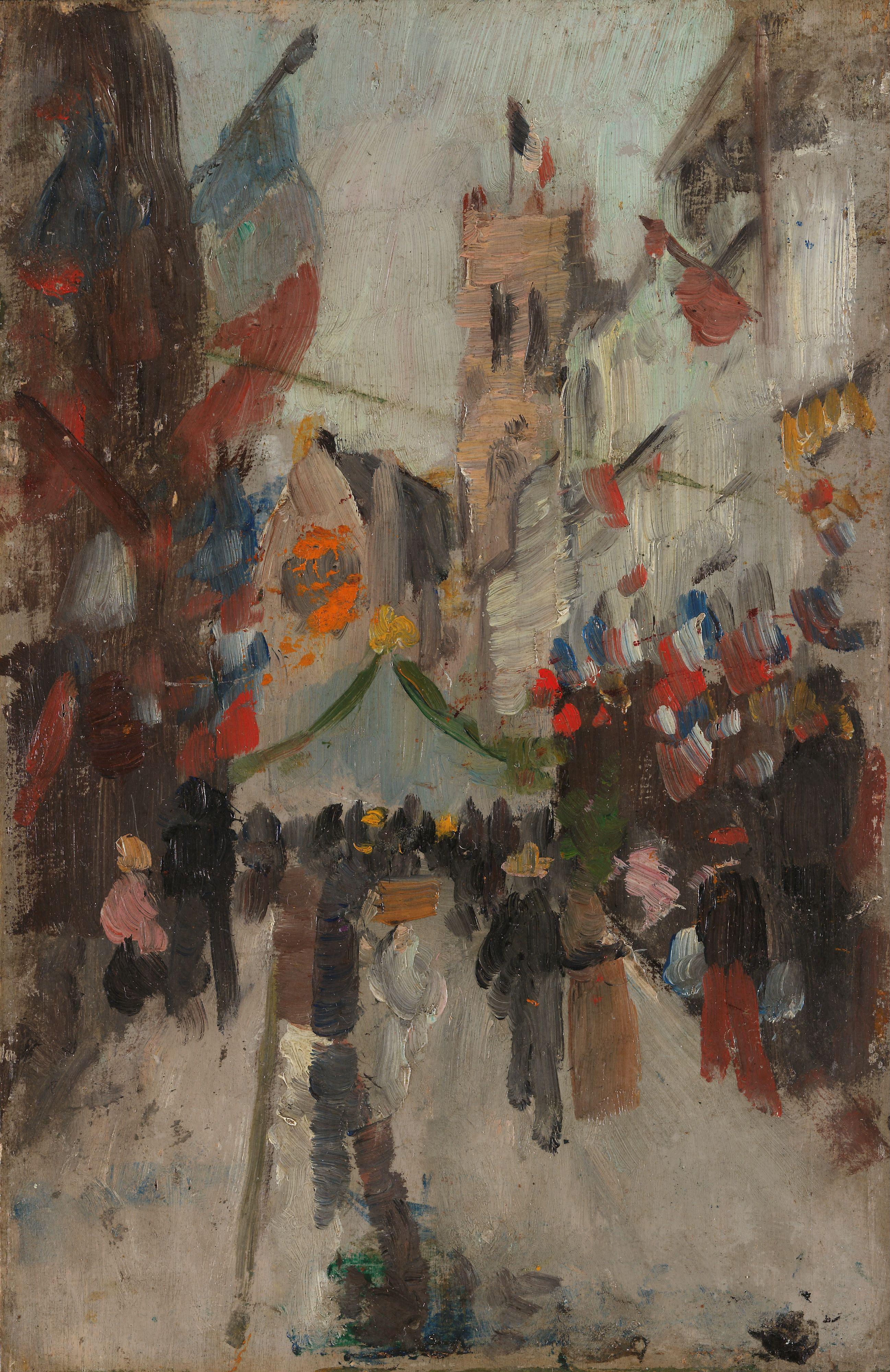 Le 14 juillet à Dieppe - Frits Thaulow