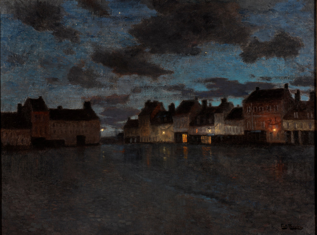 La Grande Place, Montreuil (La Grande Place, Montreuil) - Frits Thaulow