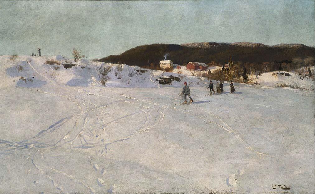 Vinter Vestre Aker - Frits Thaulow