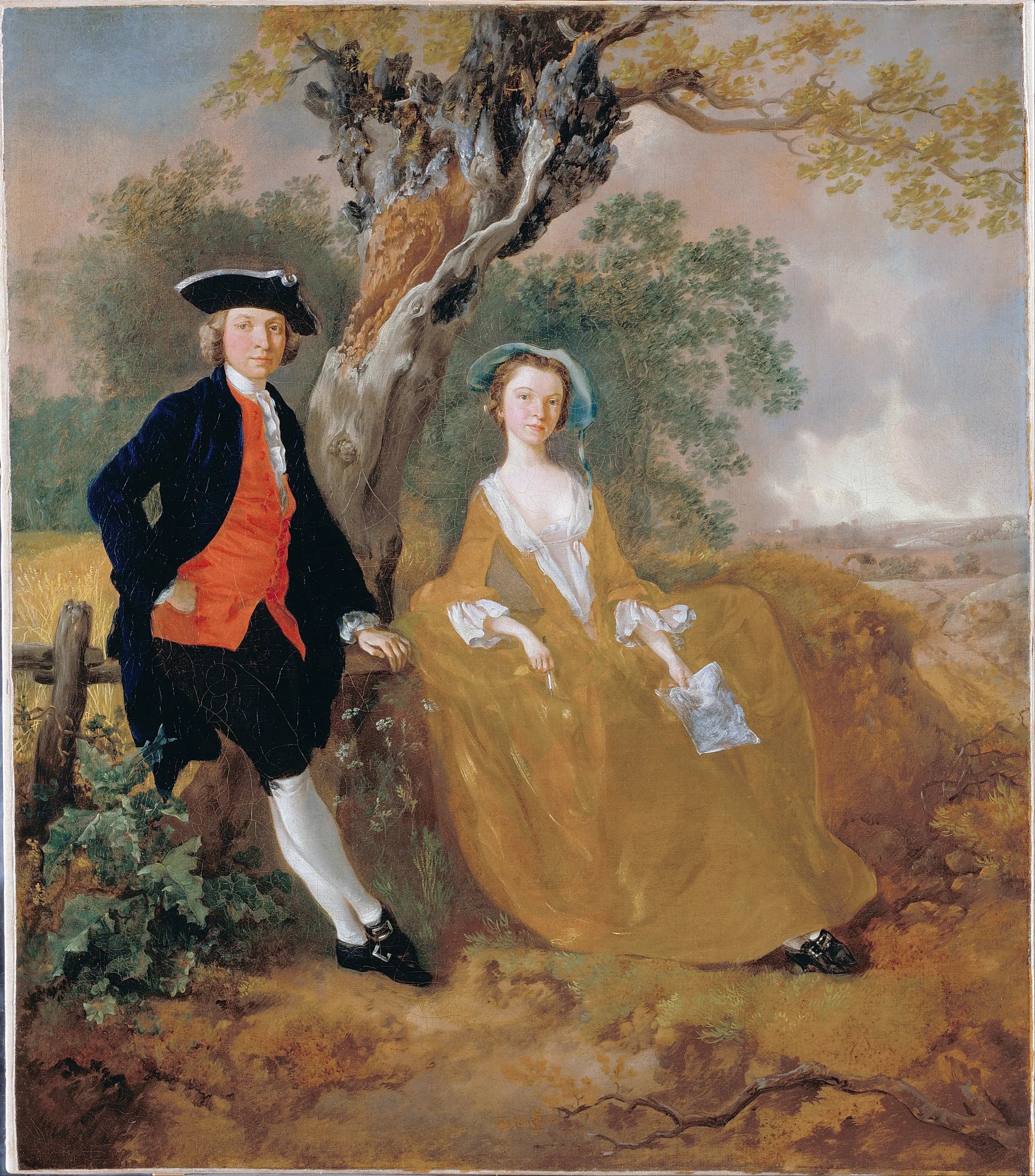 Un couple dans un paysage - Thomas Gainsborough - Alpha Reproduction